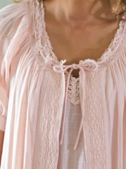 Delicate Dressing Gown - Powder Peach