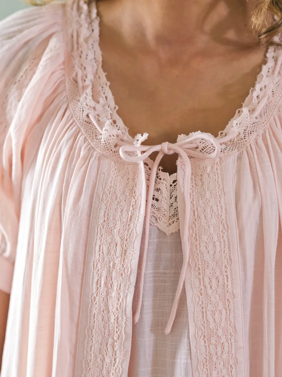 Delicate Dressing Gown - Powder Peach