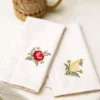 Delicious Embroidered Napkin Set of 2 - Ecru