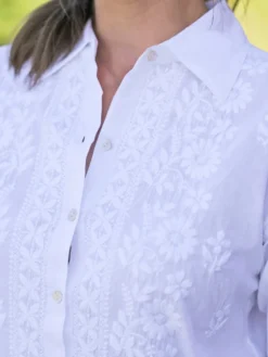 Delphinium Tunic - White