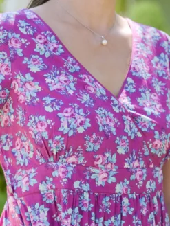 Elizabeth's Garden Hostess Dress - Purple Orchid