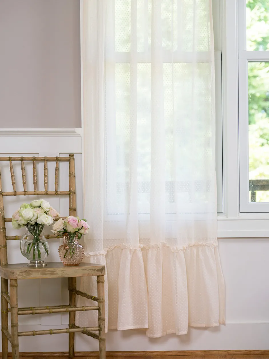 Ella Dot Lace Curtain