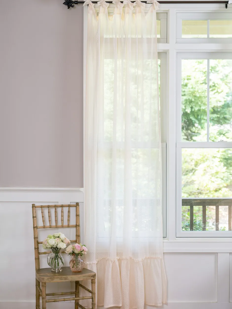 Ella Dot Lace Curtain