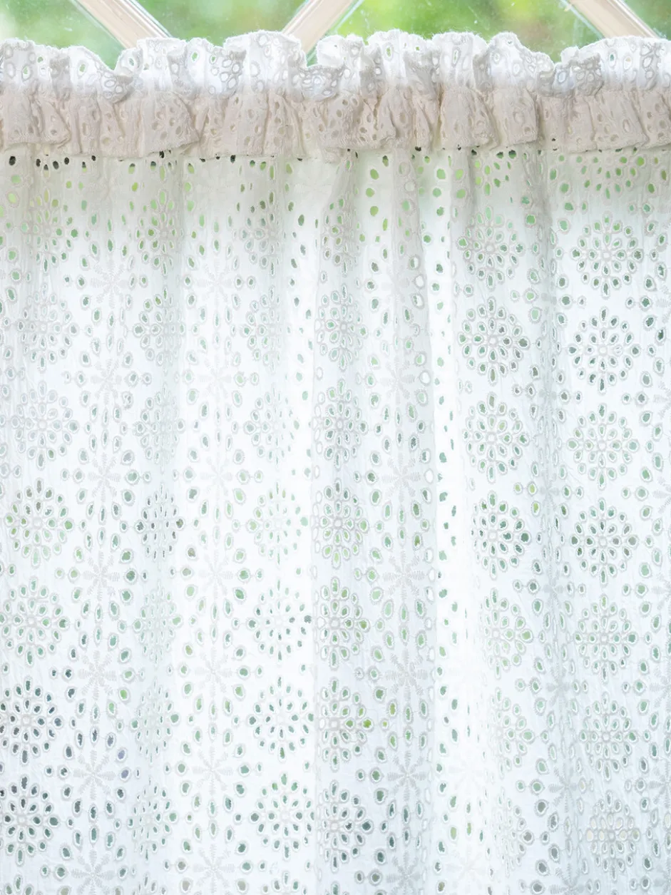 Emma Eyelet Cafe Curtain Set of 2
