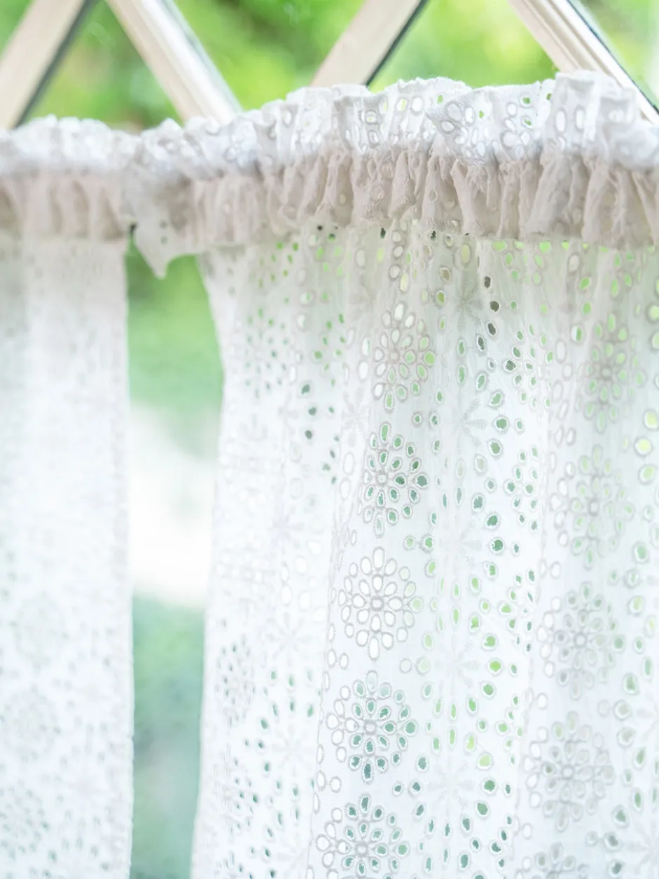 Emma Eyelet Cafe Curtain Set of 2