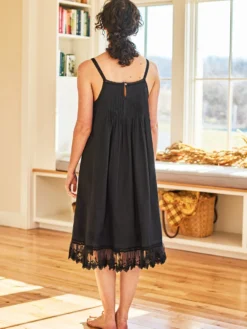 Esme Slip Nighty - Black