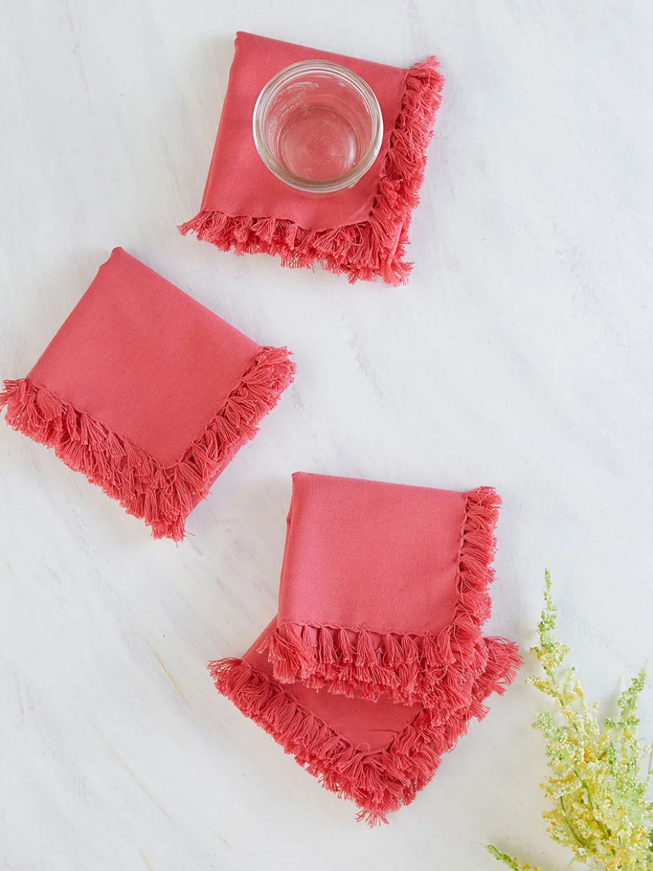 Essential Napkin Set of 4 - Coral