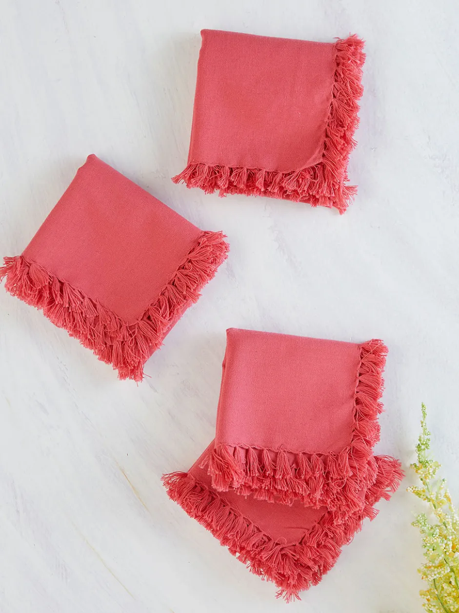 Essential Napkin Set of 4 - Coral