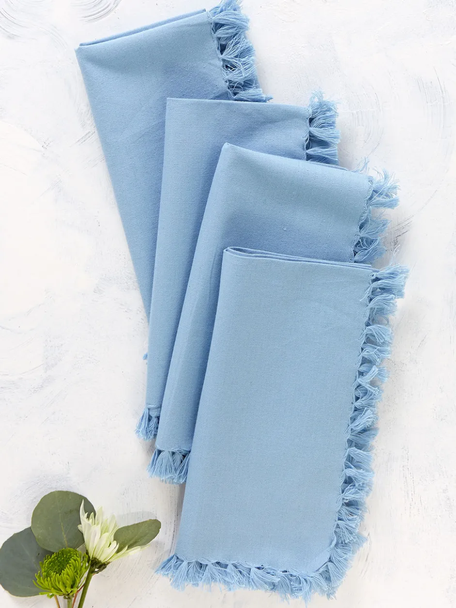 Essential Napkin Set of 4 - Light Blue