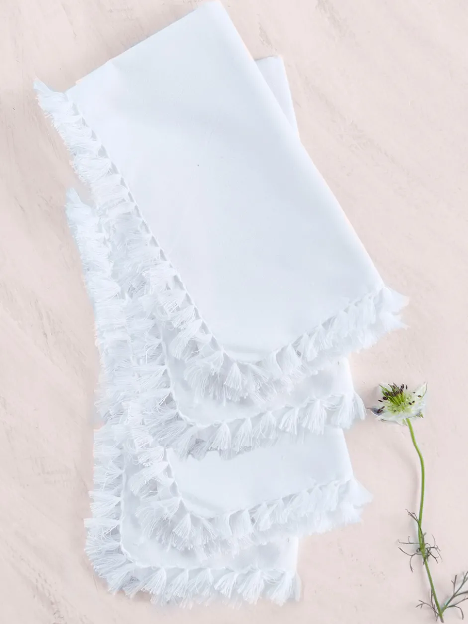 Essential Napkin Set of 4 - White