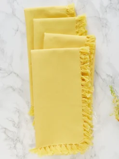 Essential Napkin Set of 4 - Yellow