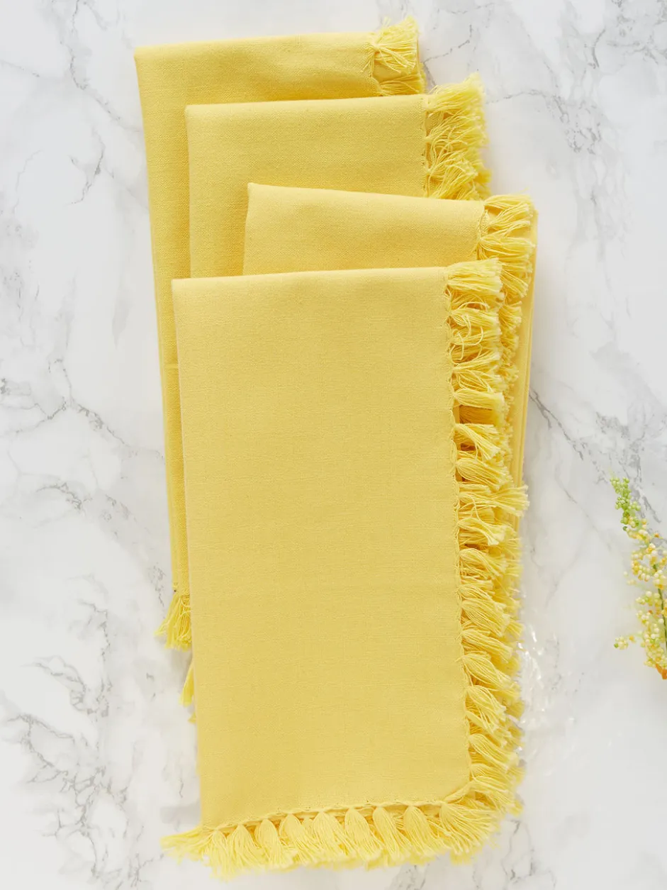 Essential Napkin Set of 4 - Yellow