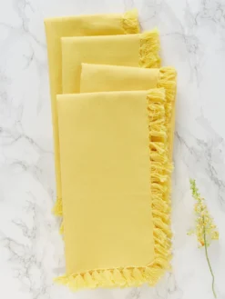 Essential Napkin Set of 4 - Yellow