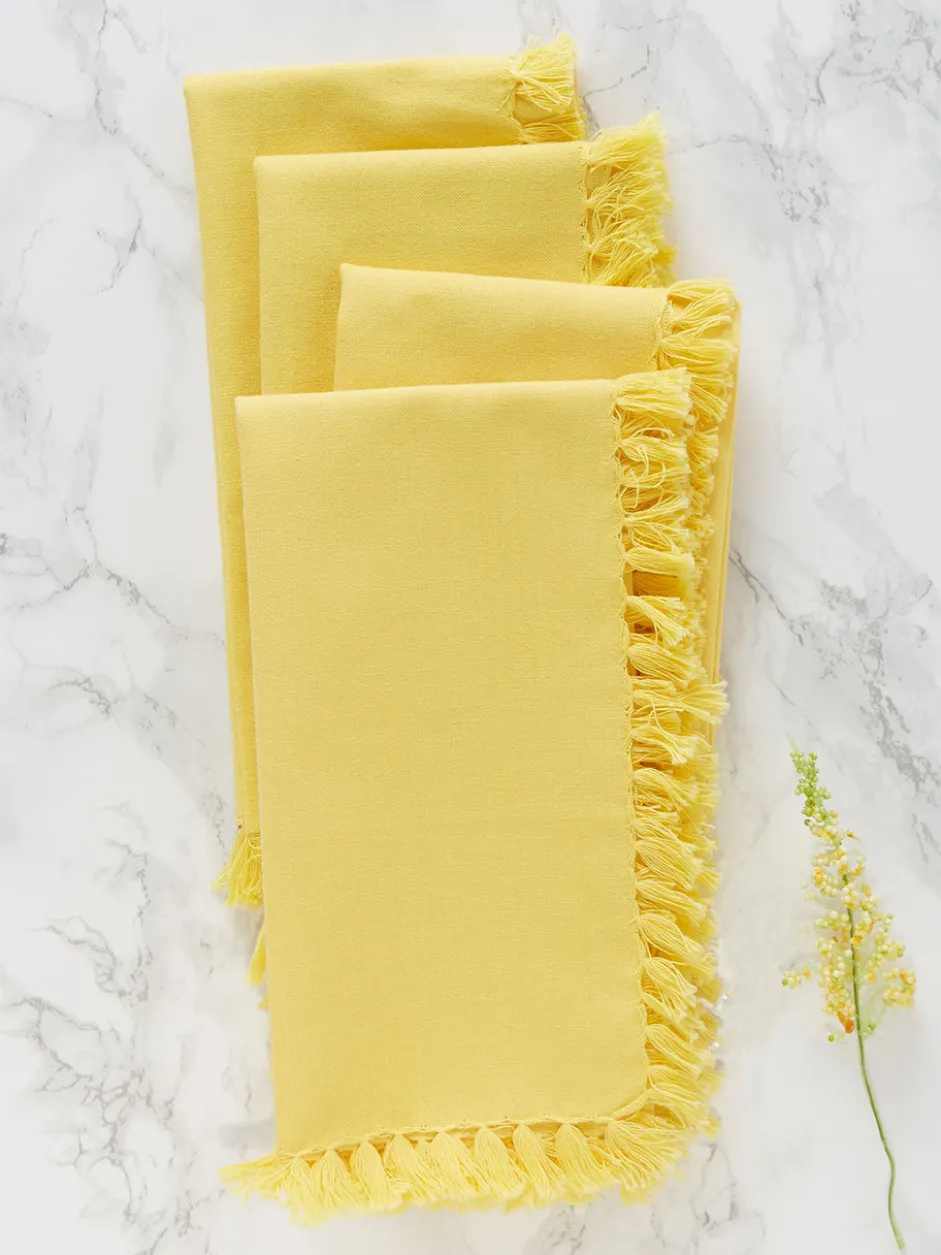 Essential Napkin Set of 4 - Yellow
