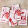 Feeling Crabby Luncheon Napkin Set of 4 - White Red