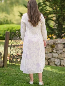 Felicity Artisan Dress - Ecru Amethyst