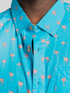 Flamingo Shirt - Turquoise