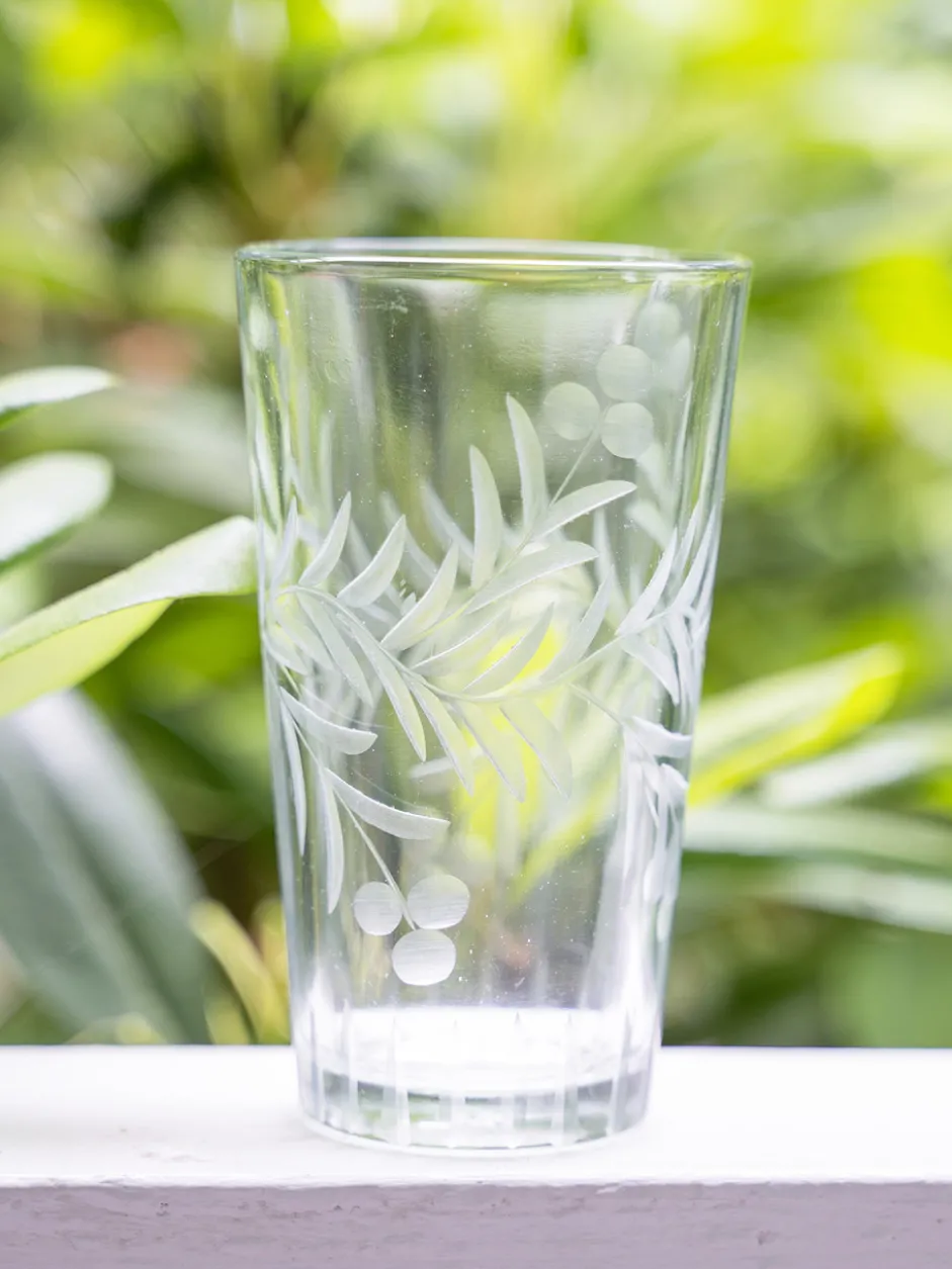 Fleur Drinking Glass Set of 4