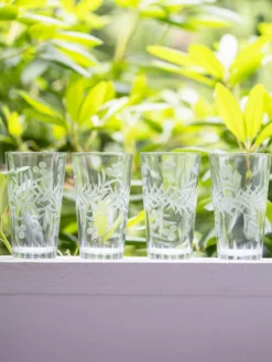 Fleur Drinking Glass Set of 4