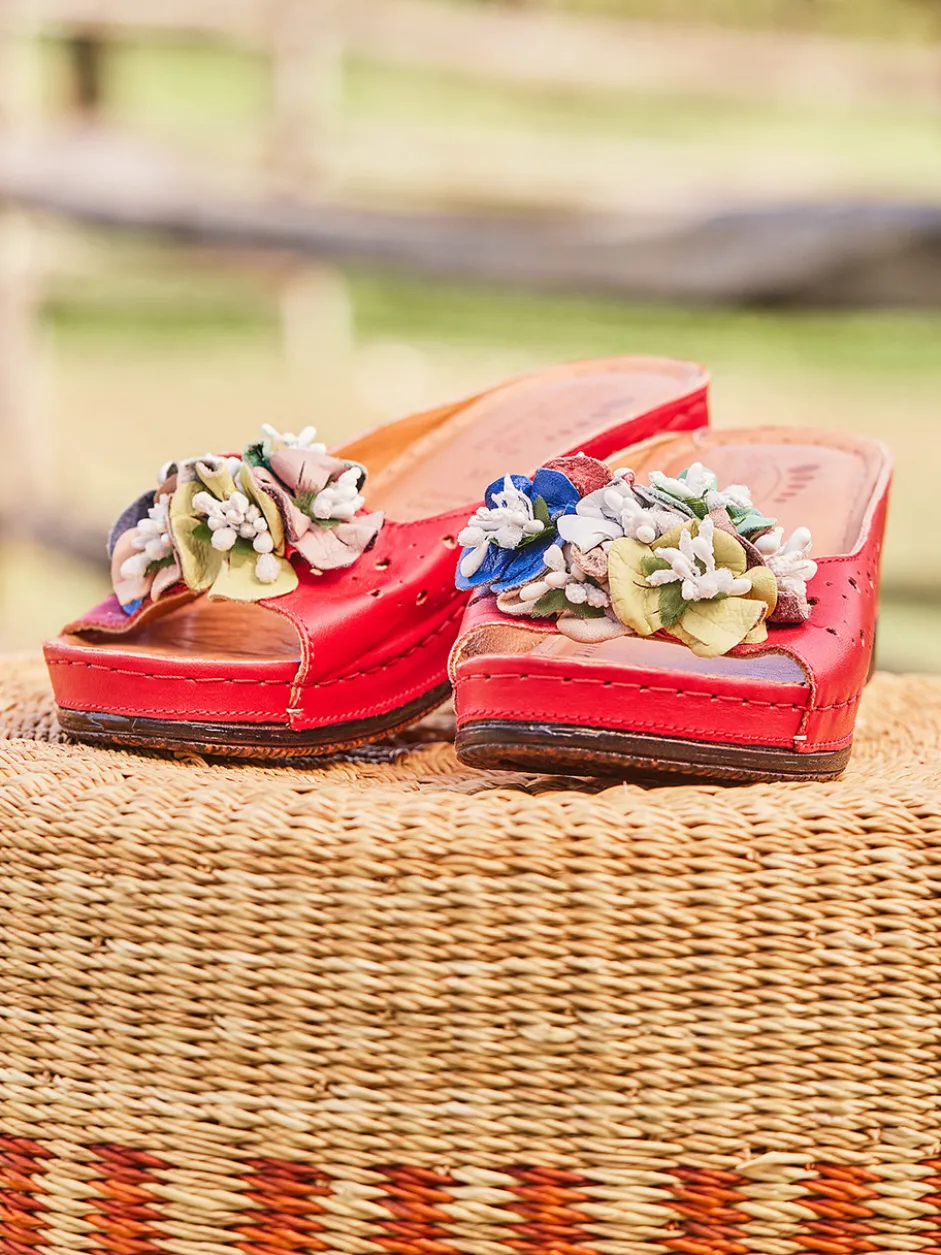 Flowerchild Sandal - Red