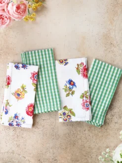 Flower Toss Luncheon Napkin Set of 4 - Multi