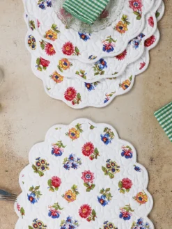 Flower Toss Quilted Placemat Set of 4 - Multi