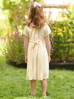 Folklore Kids Dress - Ecru
