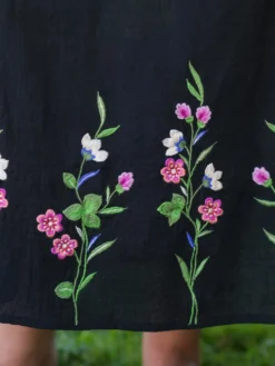 Garden Trellis Skirt - Black