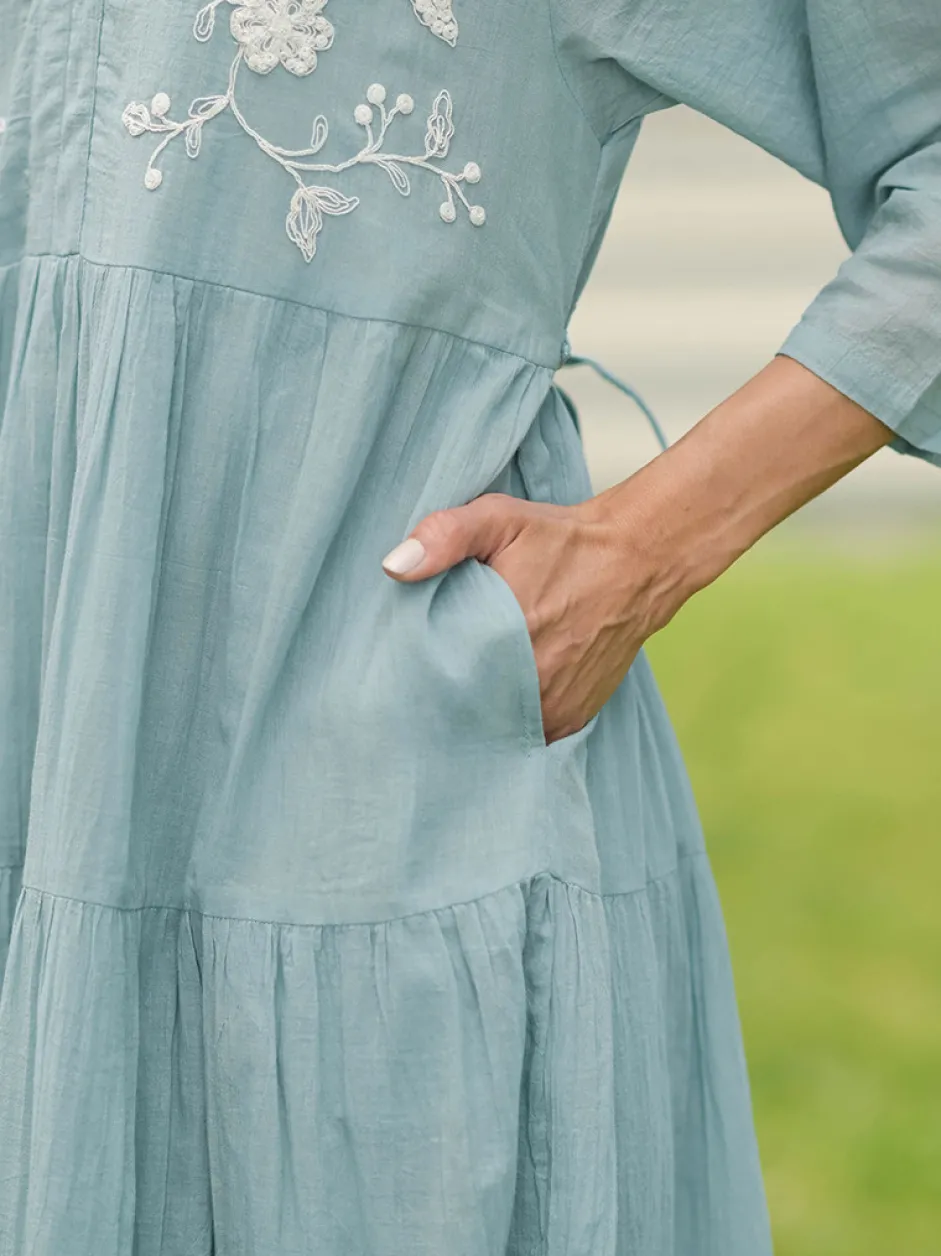 Gemstone Dress - Soft Teal