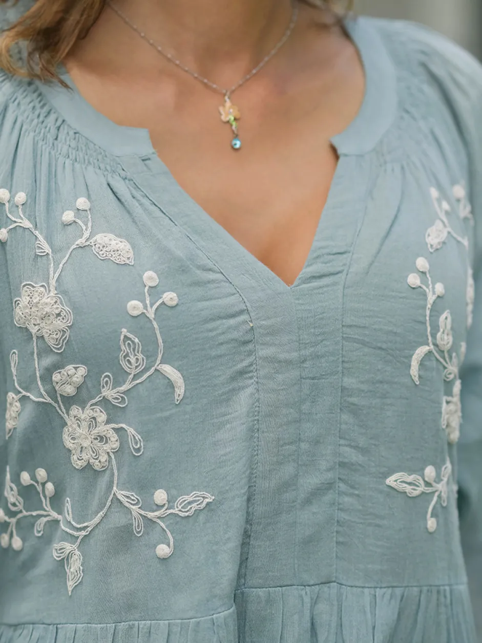 Gemstone Dress - Soft Teal