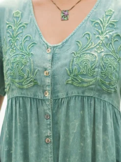 Genuinely Jess Jumpsuit - Sunwashed Green