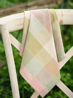Georgia Plaid Napkin Set of 4 - Pink Sage