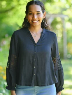 Giovanna Blouse - Black