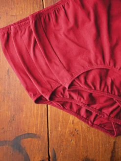 Granny Fit Underwear Set Of 3 - Red