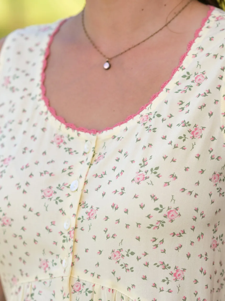 Hailey Pinafore Dress - Cream