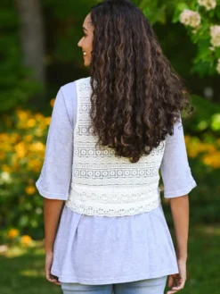 Hamlet Lace Vest - White