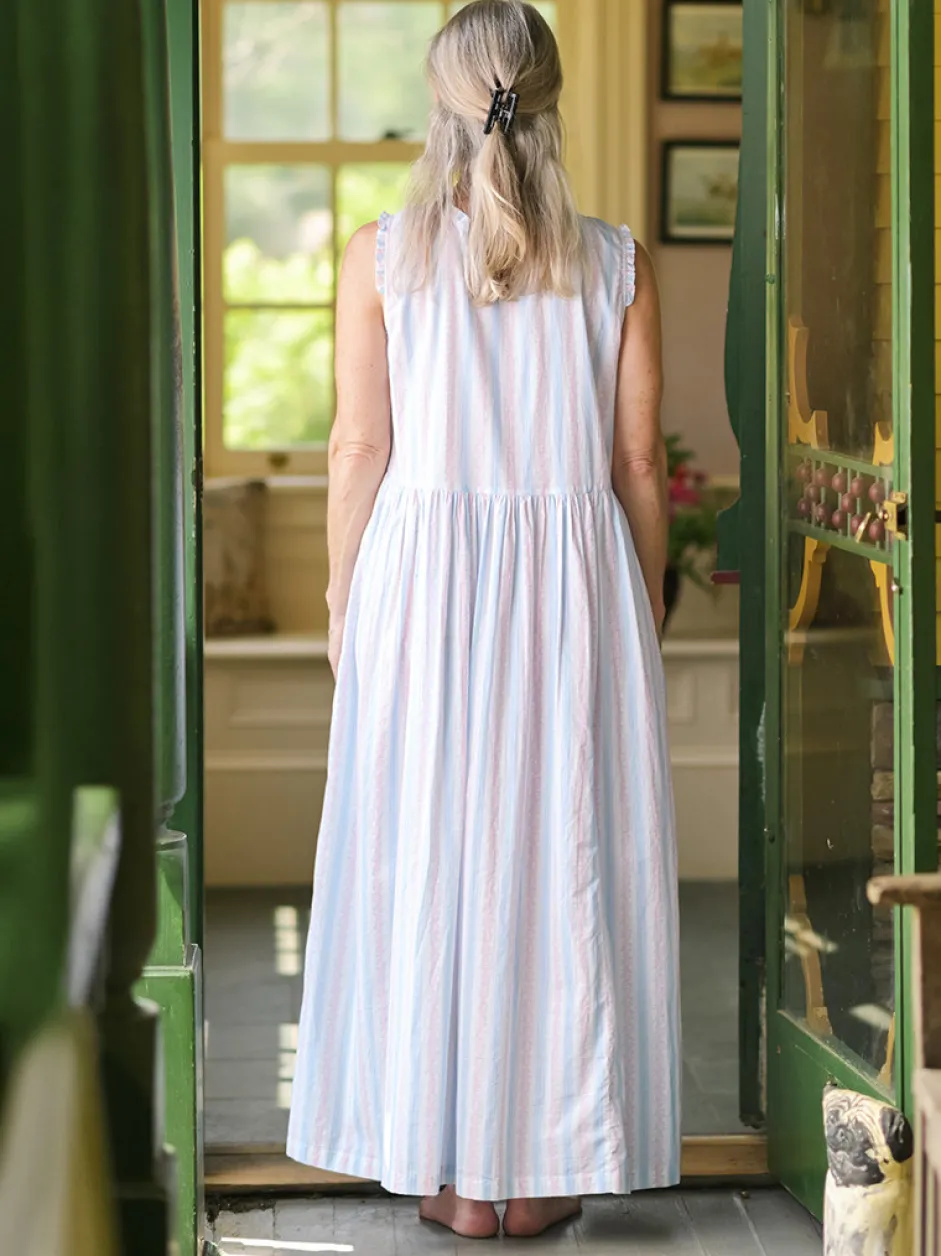Hampton Stripe Nighty - White Blue