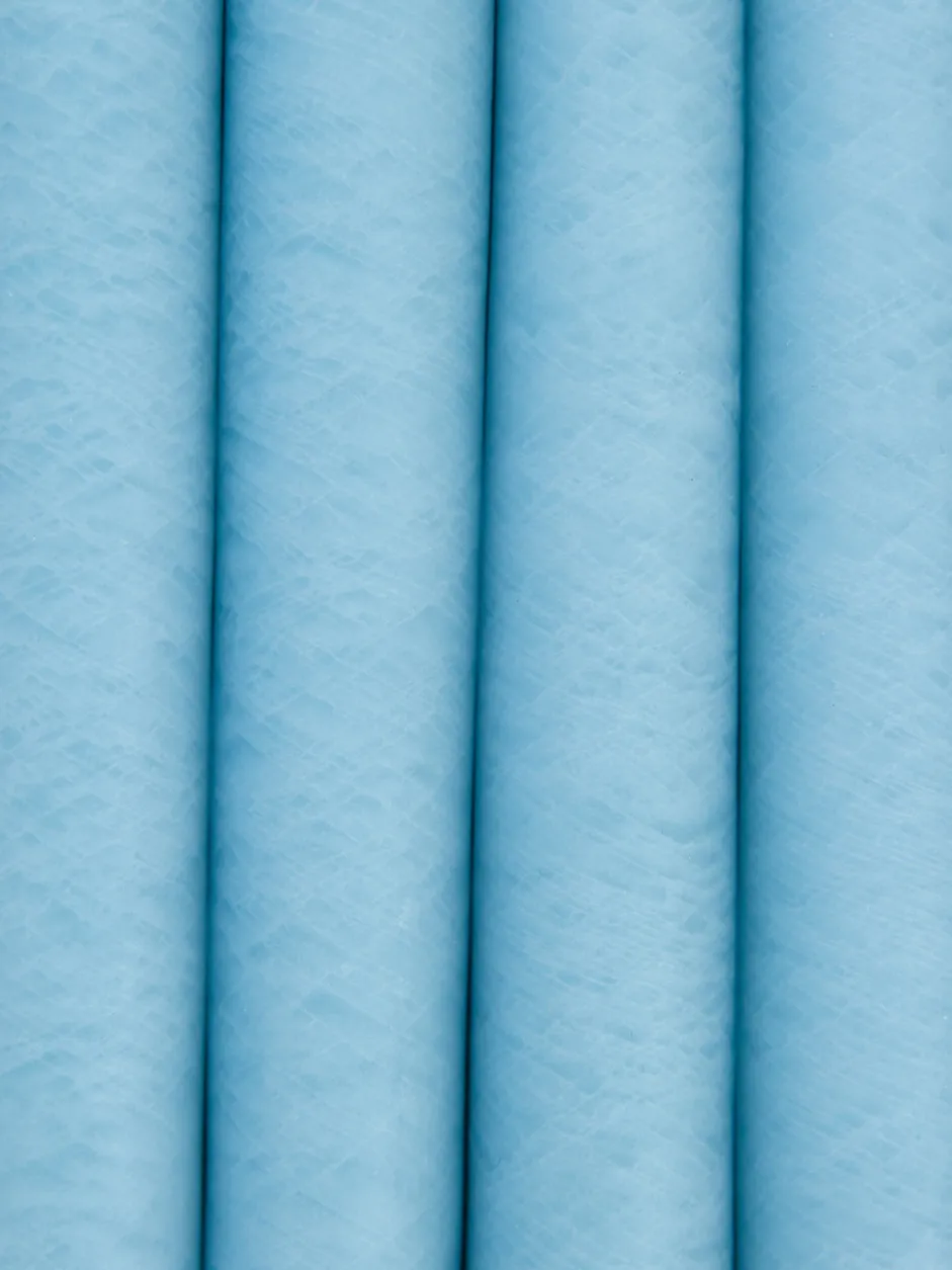 Hand Dipped Candles Set of 4 - Caribbean Blue