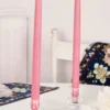 Hand Dipped Candles Set of 4 - Dusty Rose