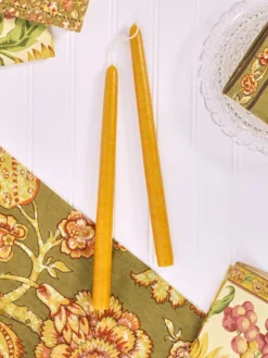 Hand Dipped Candles Set of 4 - Harvest Gold