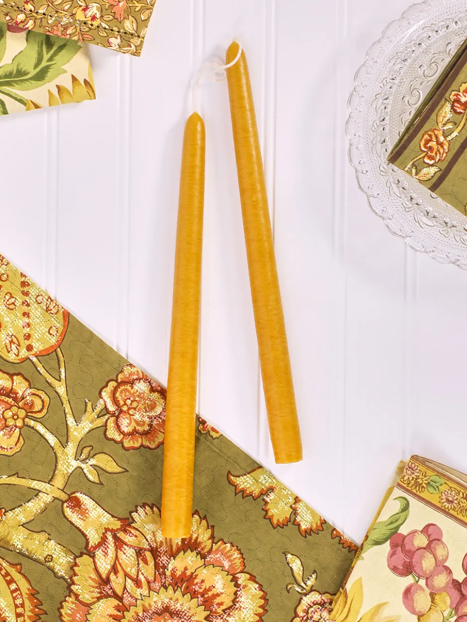 Hand Dipped Candles Set of 4 - Harvest Gold