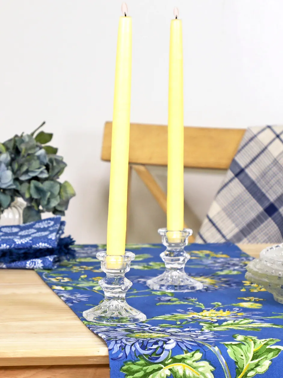 Hand Dipped Candles Set of 4 - Lemon Yellow