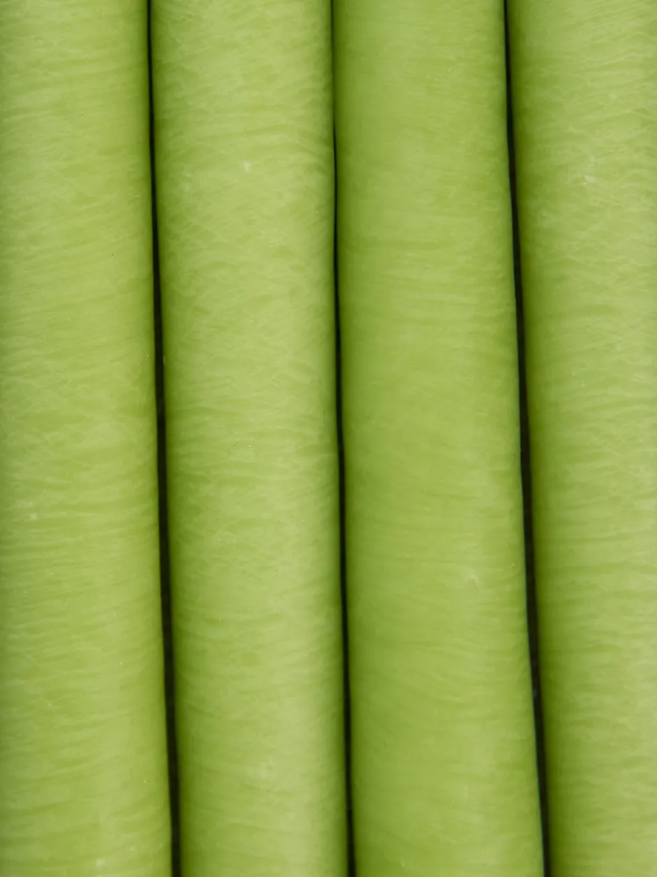 Hand Dipped Candles Set of 4 - LimeGreen