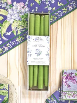 Hand Dipped Candles Set of 4 - LimeGreen