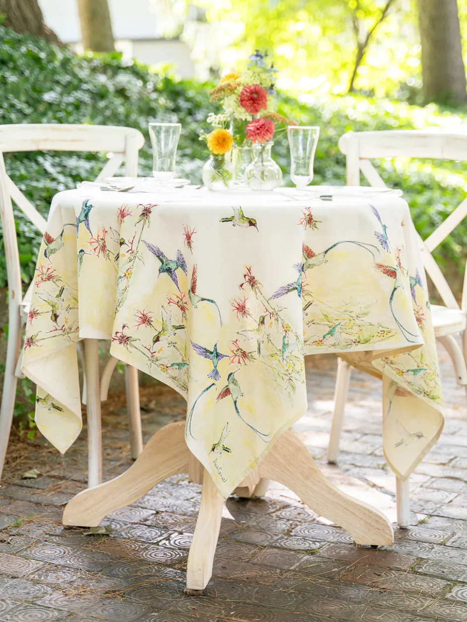 Hummingbird Watercolor Tablecloth