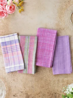 Hyacinth Mixed Napkin Set of 4 - Multi