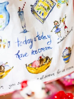 Ice Cream Tea Towel