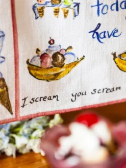 Ice Cream Tea Towel