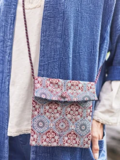 Indigo Crossbody Bag - Leaf Indigo