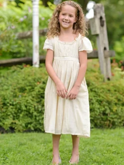 Jane Austen Kids Dress - Cream
